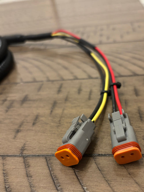 Skid Steer Auxiliary Control Harness 14 Pin 8'- 2 Function fits CAT | Bobcat | Deere | Case