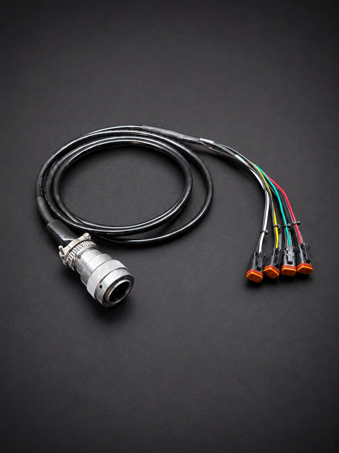 Skid Steer Auxiliary Control Harness 14 Pin 8'- 4 Function fits CAT | Bobcat | Deere | Case