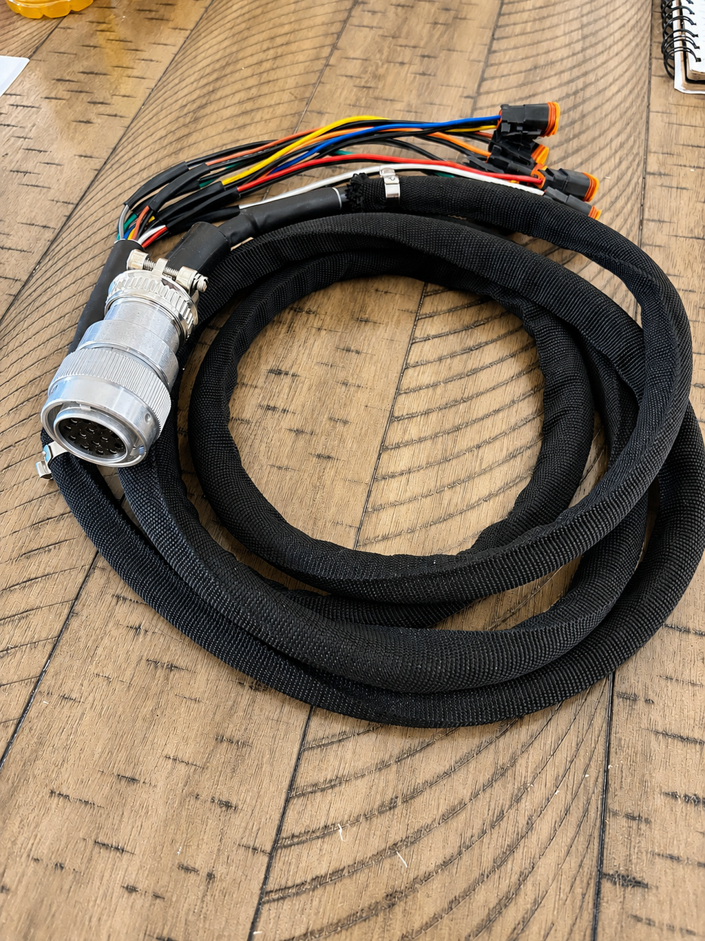 Skid Steer Auxiliary Control Harness 14 Pin 8'- 8 Function fits CAT | Bobcat | Deere | Case | Kubota