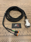 Skid Steer Auxiliary Control Harness 14 Pin 8'- 2 Function fits CAT | Bobcat | Deere | Case